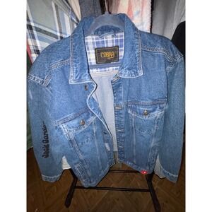 Cobra Jack Gordon Denim Jacket Mens Full Button Pockets‎ Blue